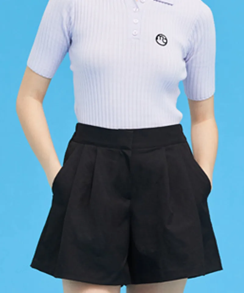 MACKY Golf: Two-Pintuck Balloon Shorts - Black