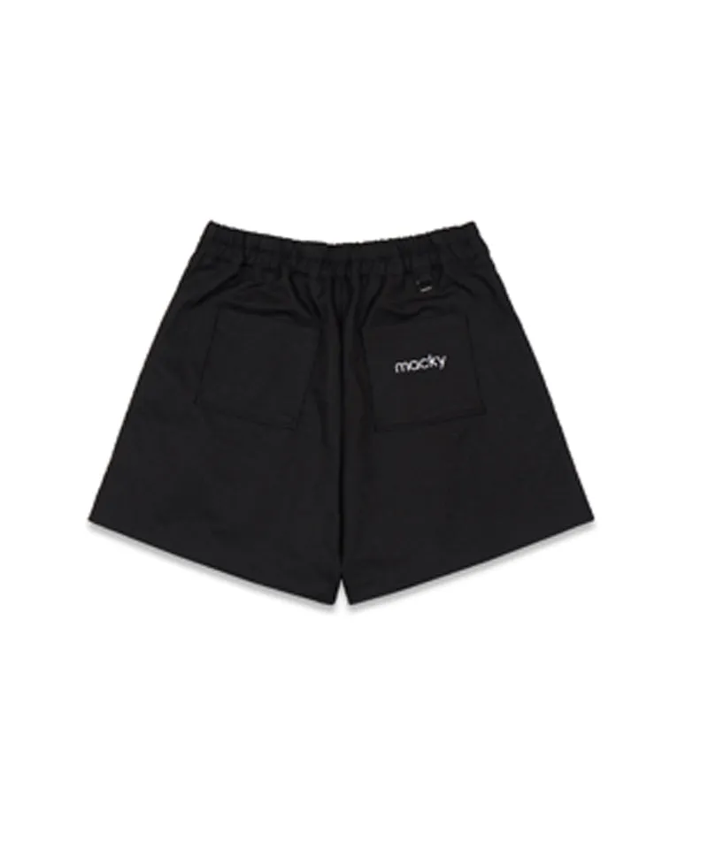 MACKY Golf: Two-Pintuck Balloon Shorts - Black