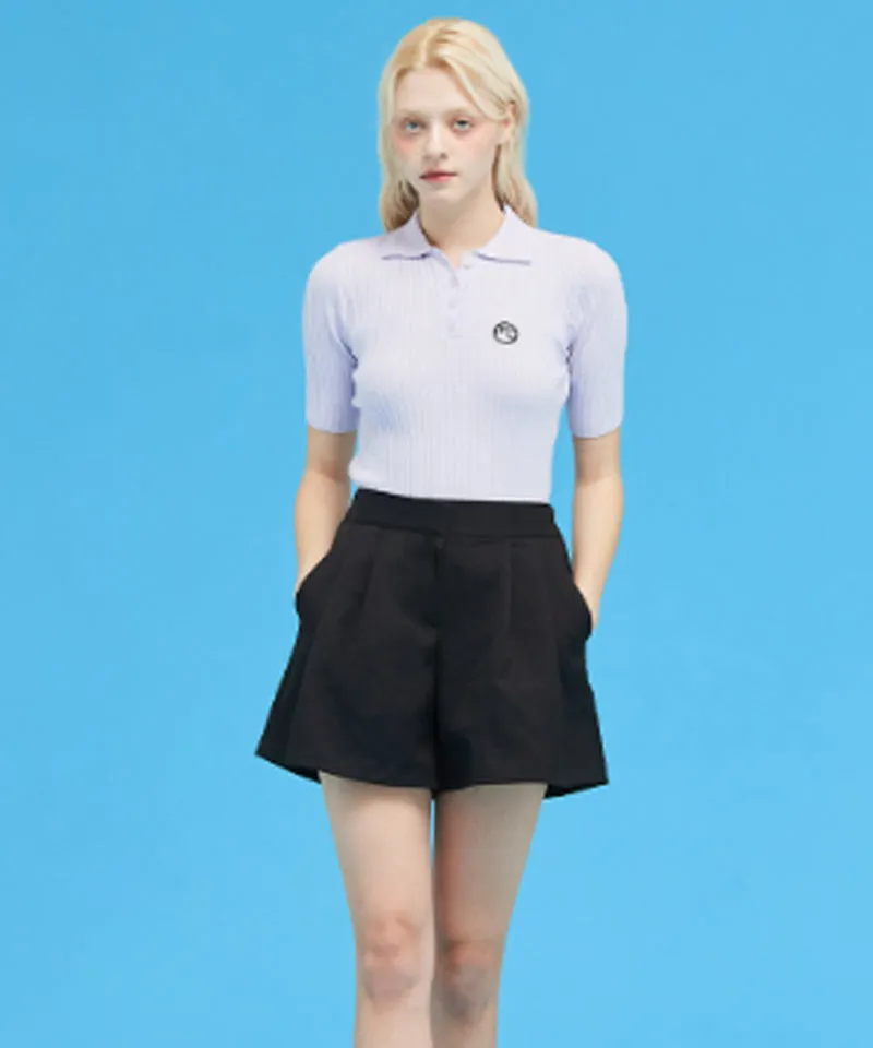 MACKY Golf: Two-Pintuck Balloon Shorts - Black