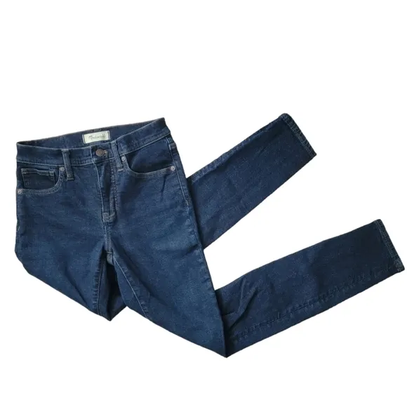 Madewell 9&quot; Mid-Rise Skinny Jeans In Orland Wash Size 25