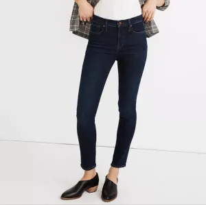 Madewell 9&quot; Mid-Rise Skinny Jeans In Orland Wash Size 25