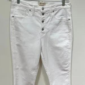 Madewell &quot;10&quot; High-Rise Skinny&quot; Jean in white Size 31