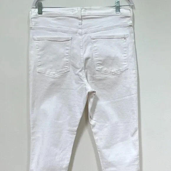 Madewell &quot;10&quot; High-Rise Skinny&quot; Jean in white Size 31