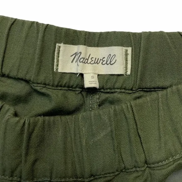 Madewell | Green Cotton Blend High Waist Shorts