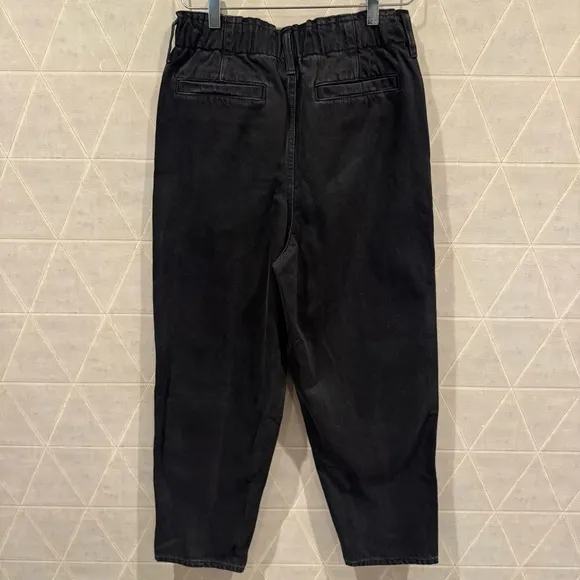 Madewell pull on balloon jeans hobson wash paperbag edition S NWT