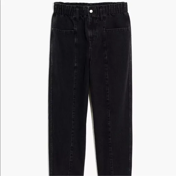 Madewell pull on balloon jeans hobson wash paperbag edition S NWT