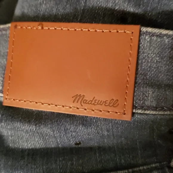 Madewell Slim Straight Jeans: Navy Dot Edition