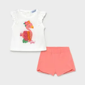 Mayoral Flamingo Two Piece Set