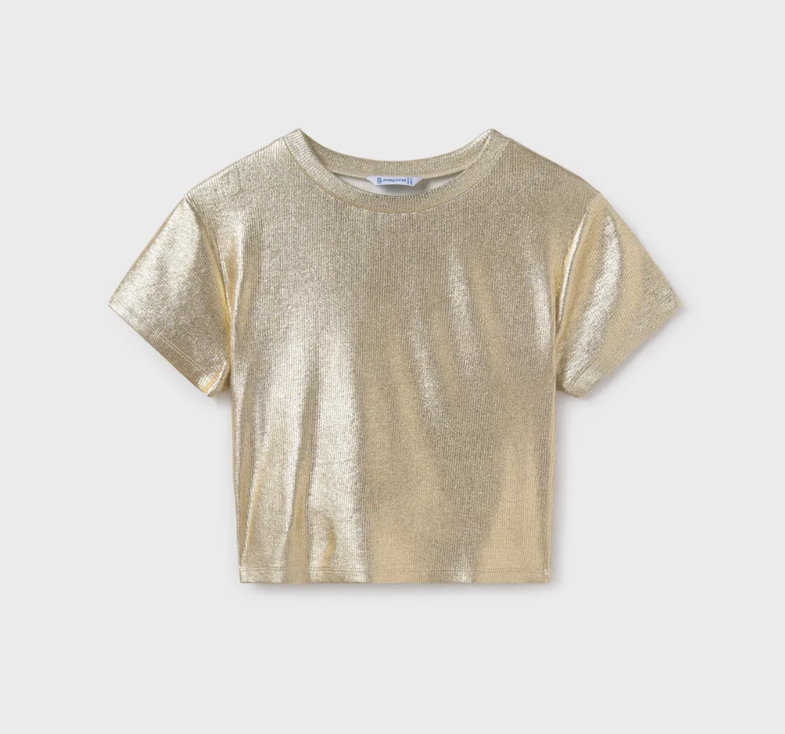 Mayoral Tween Gold Shine Top