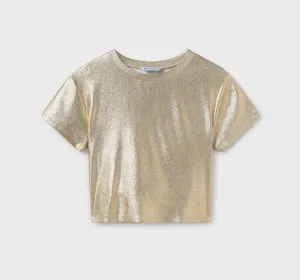Mayoral Tween Gold Shine Top