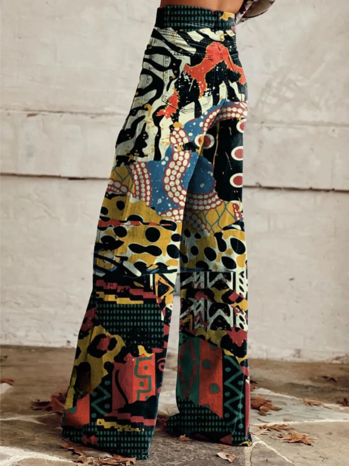 Mayra® | Boho Chic Art Print Pants