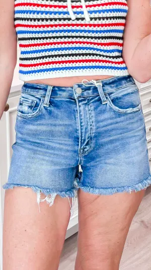 Medium Wash Denim Shorts