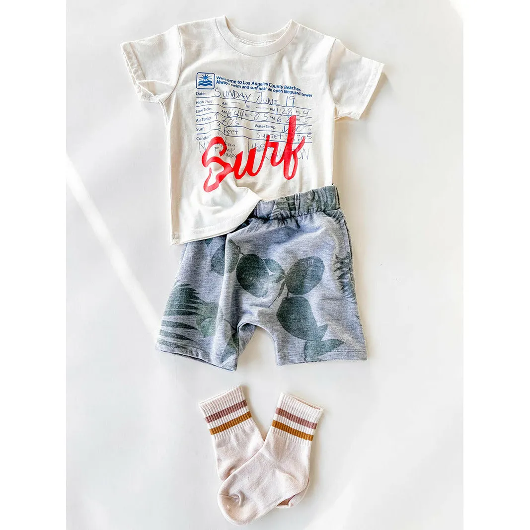 Memphis-Palm Shorts | Heather