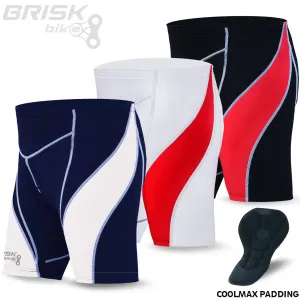 Mens Cycling Shorts Coolmax Anti-Bac Padding Riding Tight Shorts