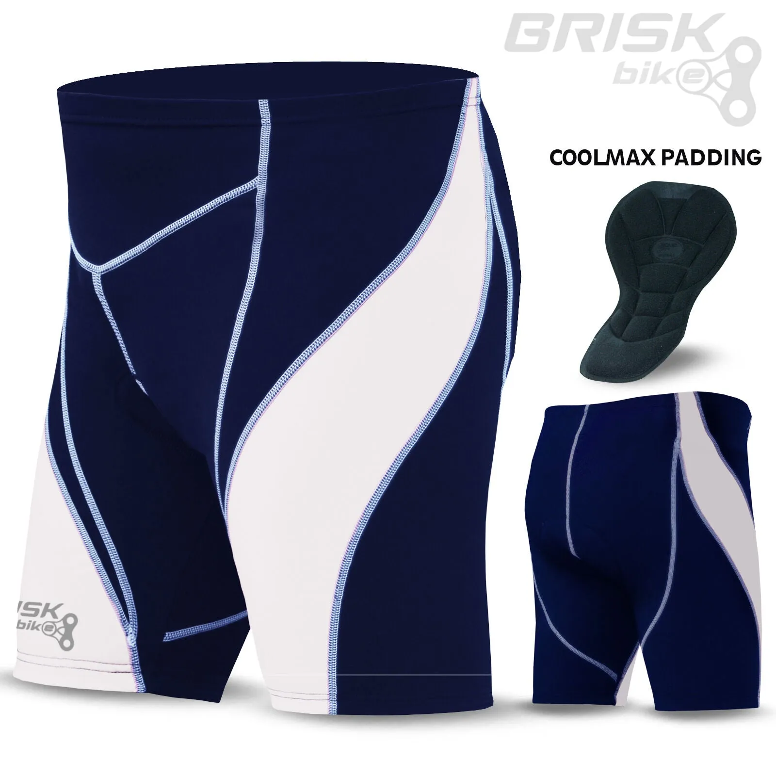 Mens Cycling Shorts Coolmax Anti-Bac Padding Riding Tight Shorts