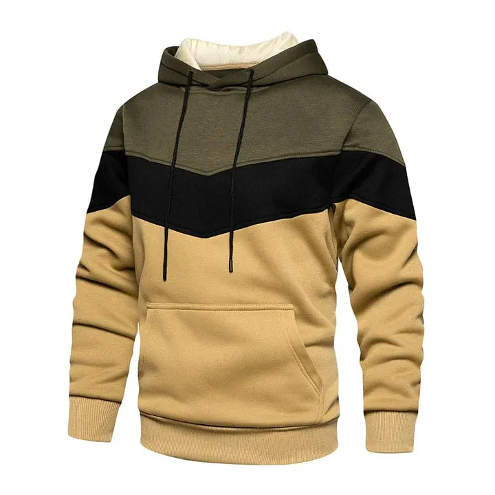 Men's Marius Hoodie with Horizontal Stripes
