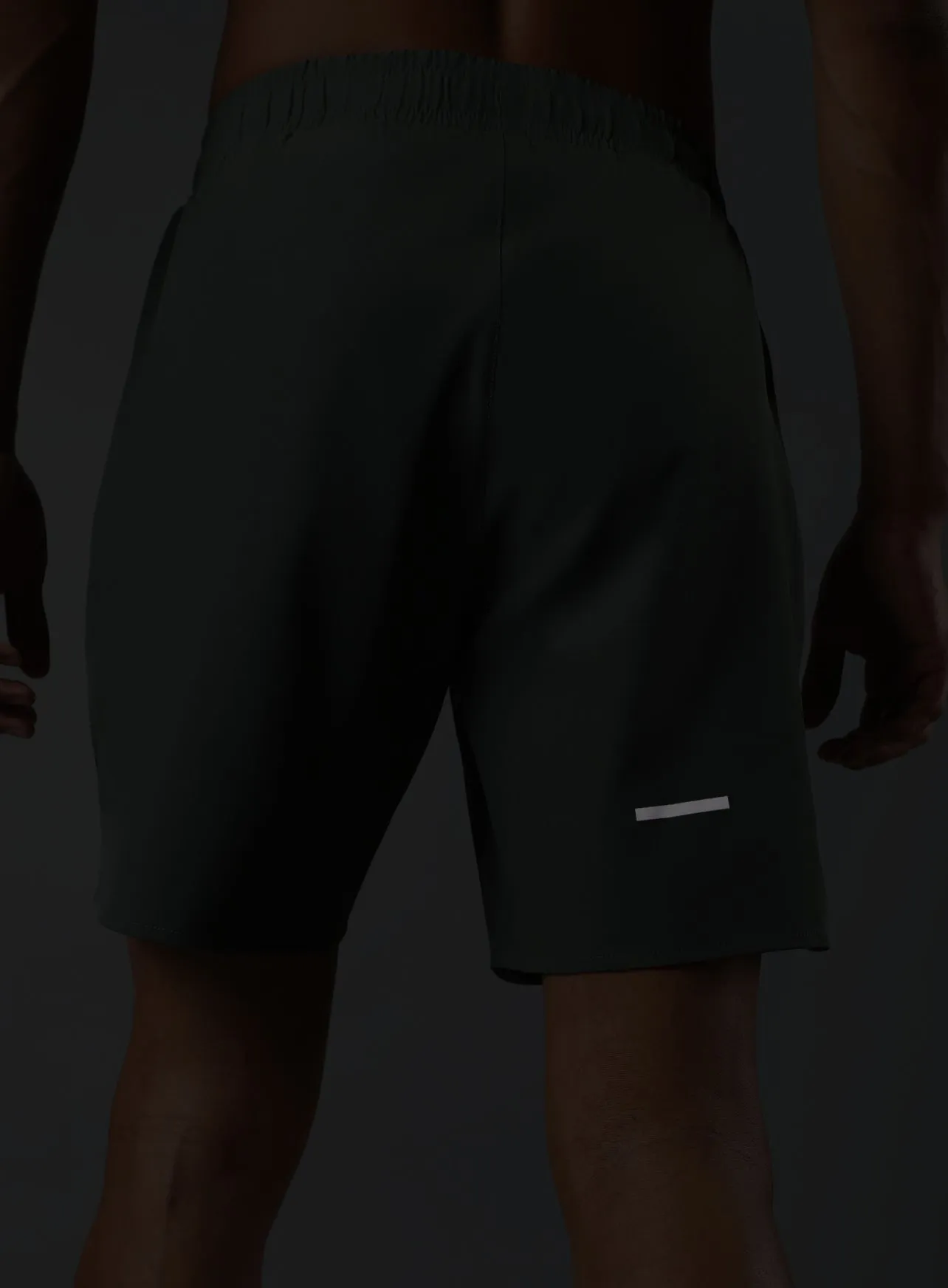 Men's Olive Iconic Running Shorts