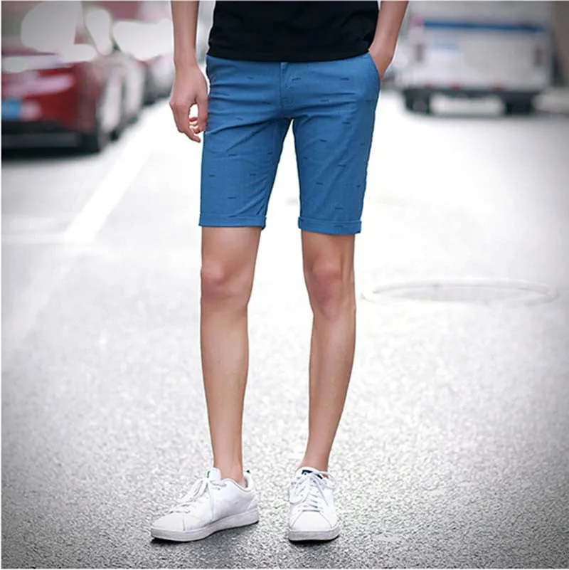 mens shorts print casual Men's shorts fashion cotton shorts homme shorts khaki white green