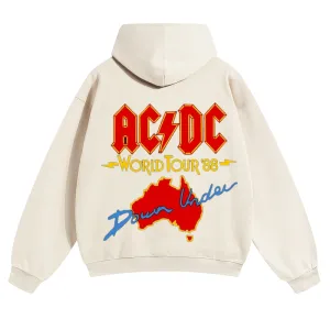 Mens Vintage ACDC Rock Band Hoodies