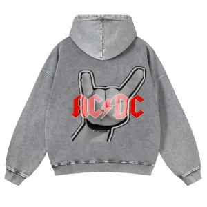 Mens Vintage ACDC Rock Hoodies