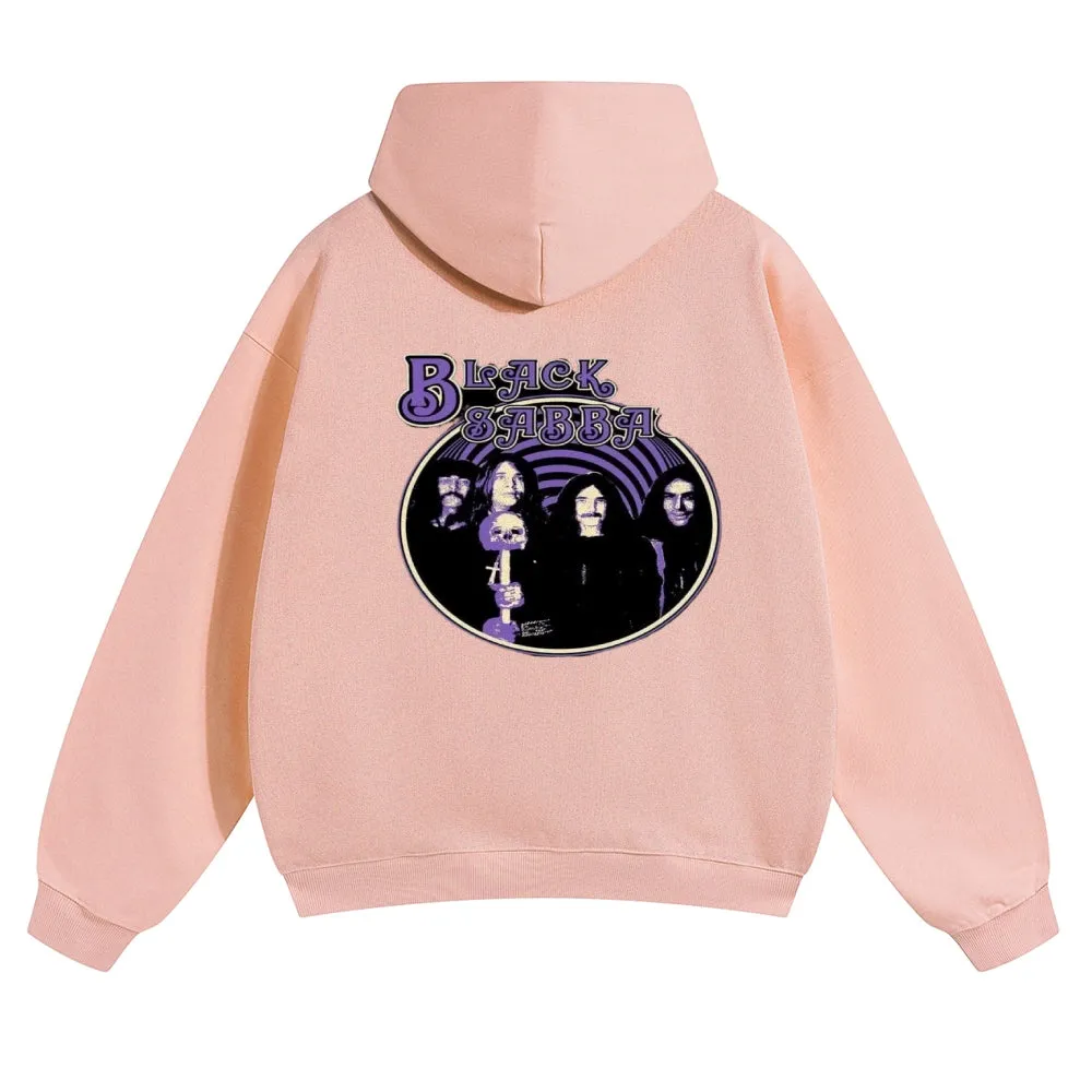 Mens Vintage Black Sabbath Rock Hoodies