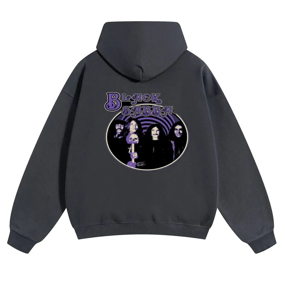 Mens Vintage Black Sabbath Rock Hoodies