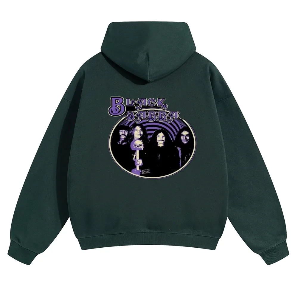 Mens Vintage Black Sabbath Rock Hoodies