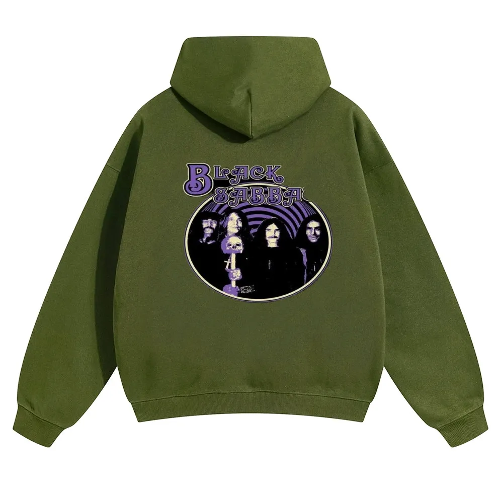 Mens Vintage Black Sabbath Rock Hoodies