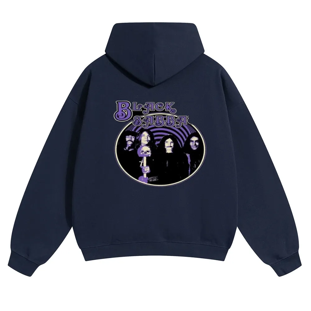 Mens Vintage Black Sabbath Rock Hoodies
