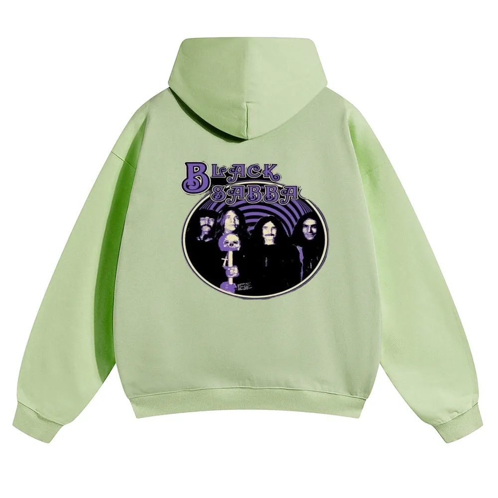 Mens Vintage Black Sabbath Rock Hoodies