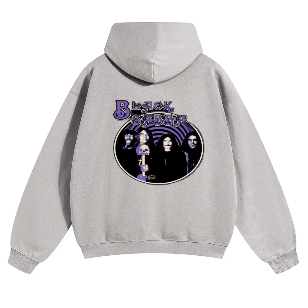 Mens Vintage Black Sabbath Rock Hoodies
