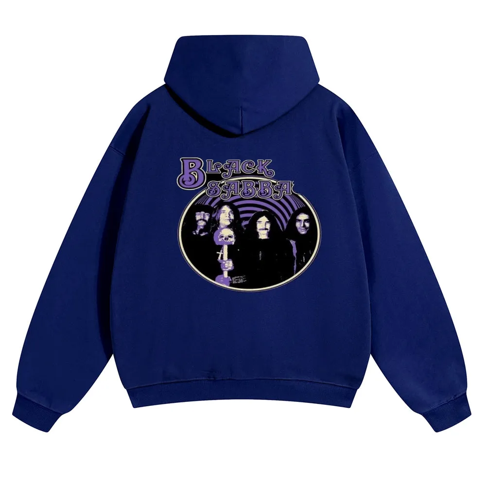 Mens Vintage Black Sabbath Rock Hoodies
