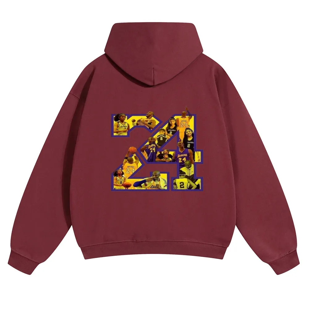 Mens Vintage No. 24 Kobe Hoodies