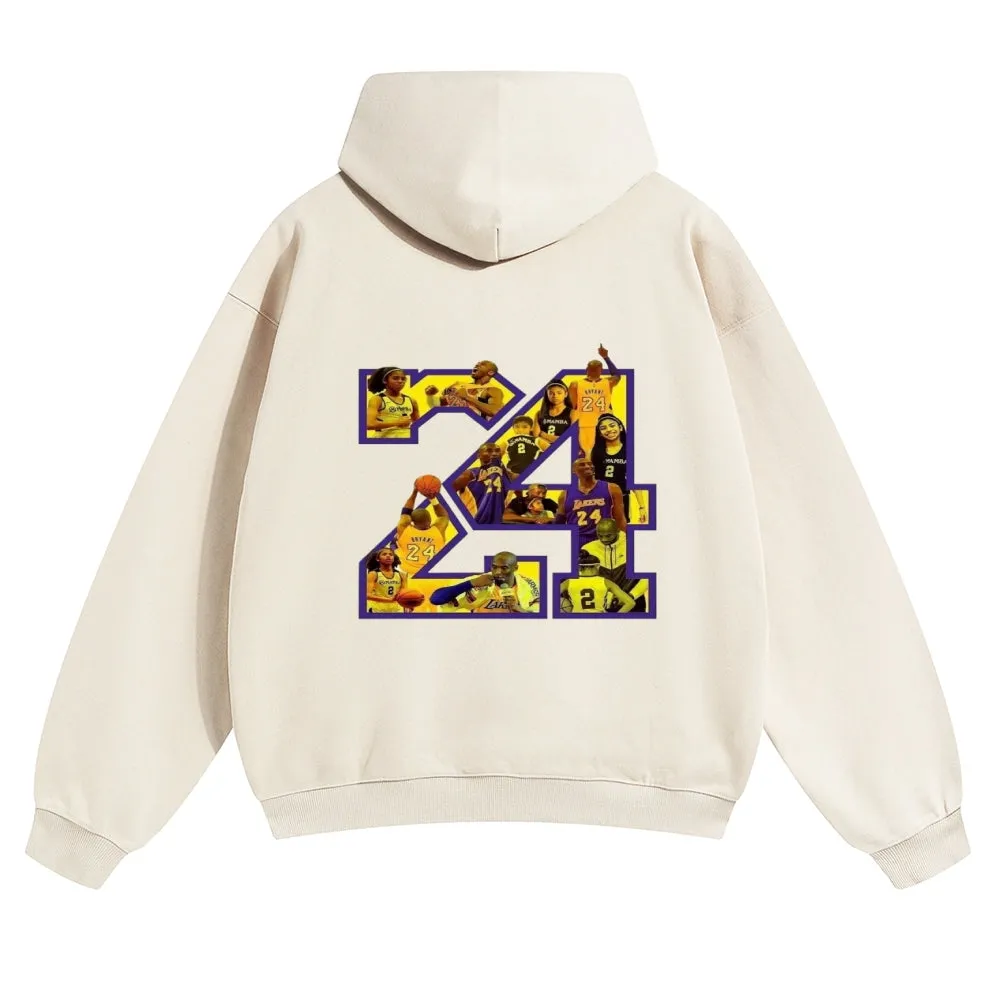Mens Vintage No. 24 Kobe Hoodies