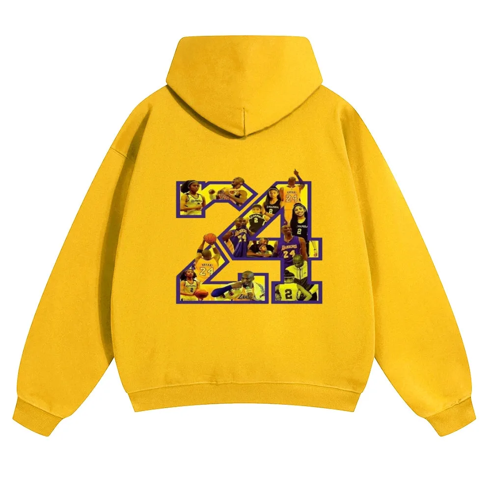 Mens Vintage No. 24 Kobe Hoodies