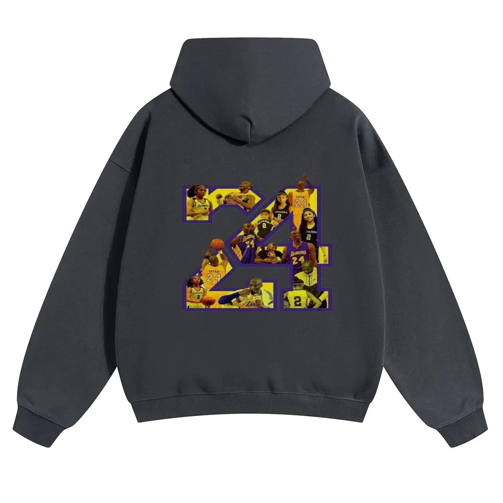 Mens Vintage No. 24 Kobe Hoodies