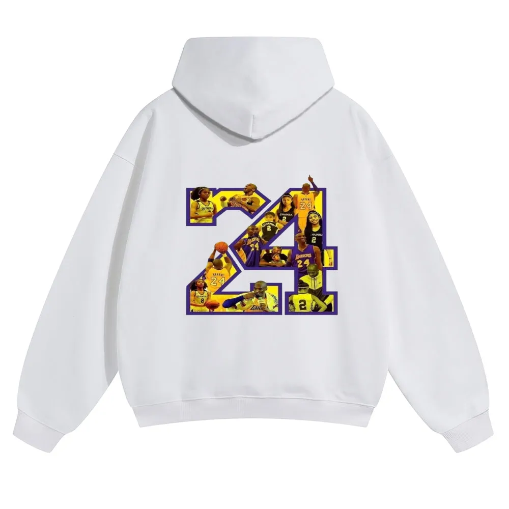 Mens Vintage No. 24 Kobe Hoodies