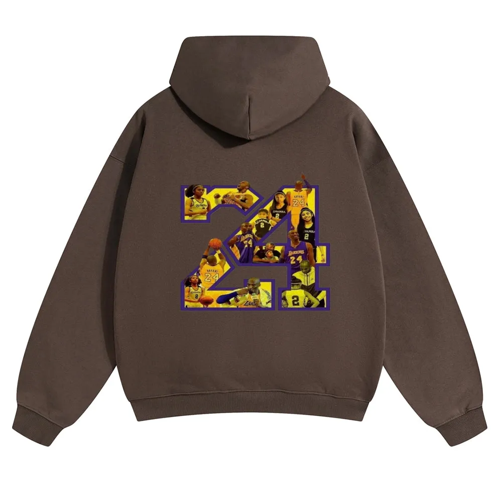 Mens Vintage No. 24 Kobe Hoodies