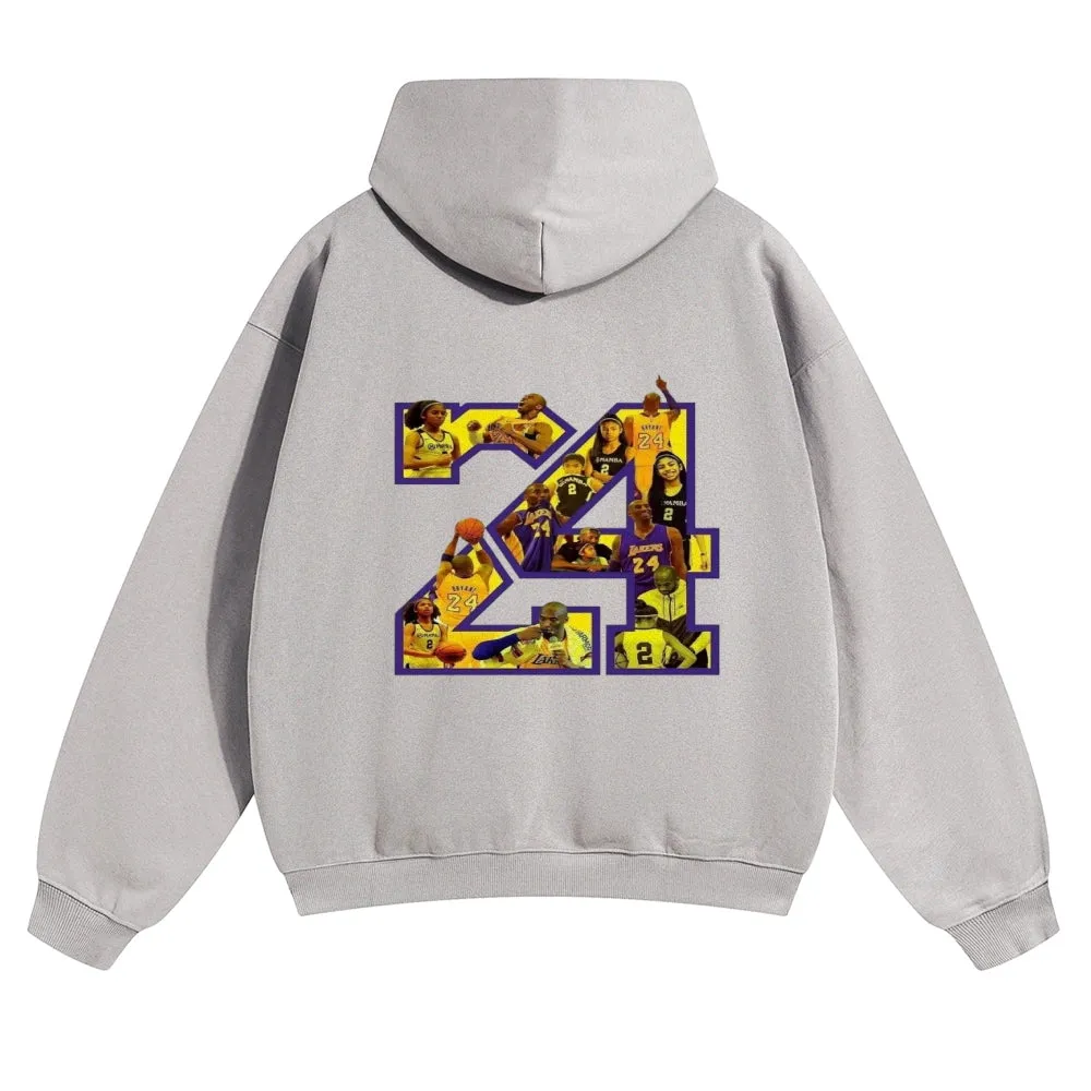 Mens Vintage No. 24 Kobe Hoodies