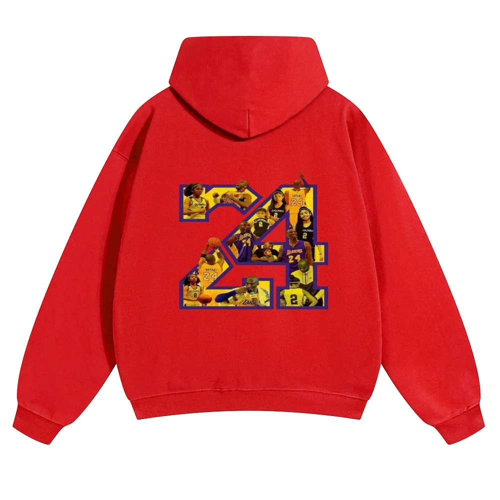 Mens Vintage No. 24 Kobe Hoodies