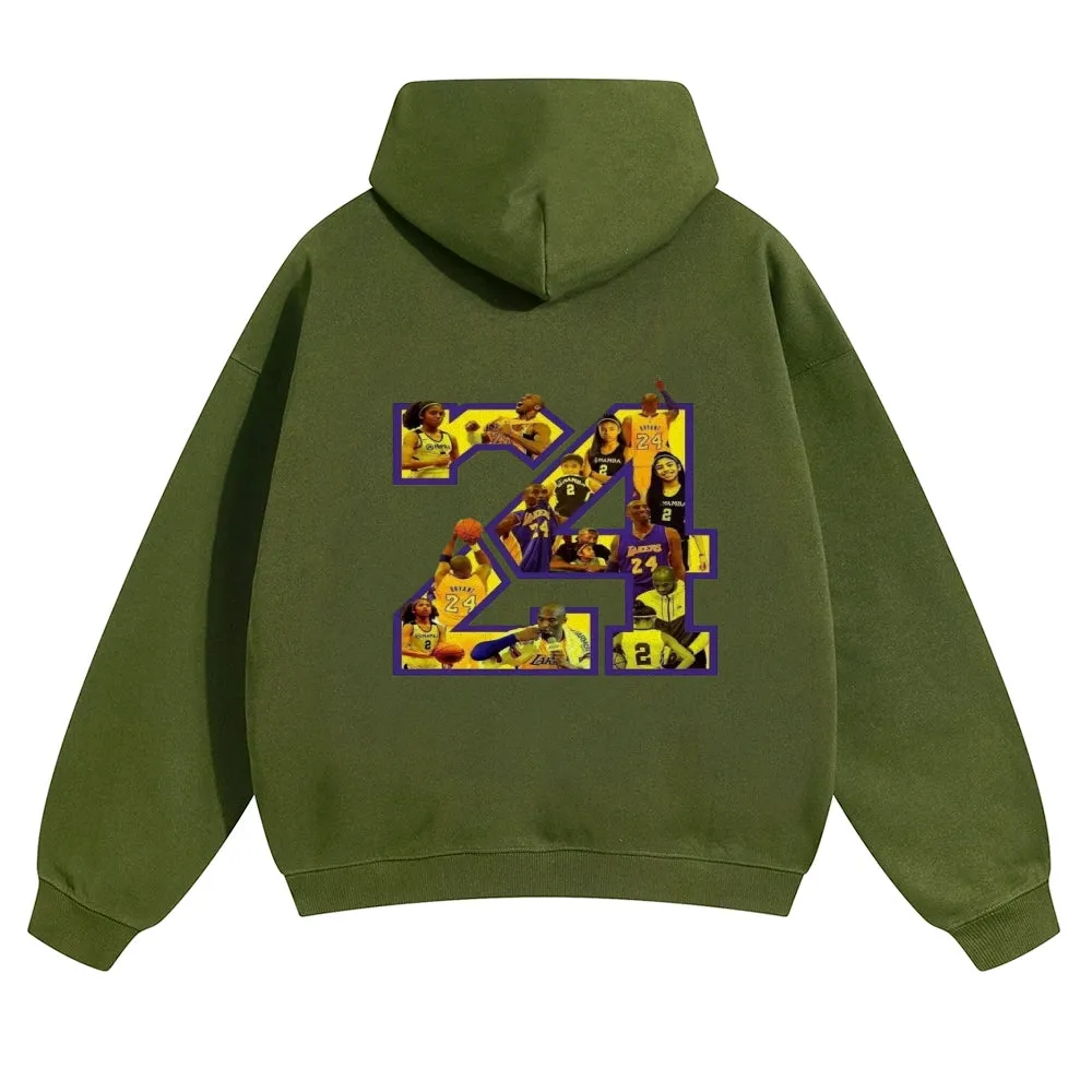 Mens Vintage No. 24 Kobe Hoodies