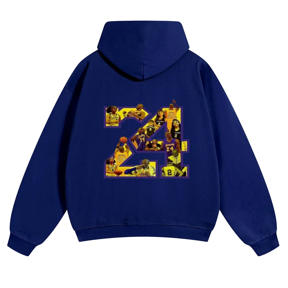 Mens Vintage No. 24 Kobe Hoodies