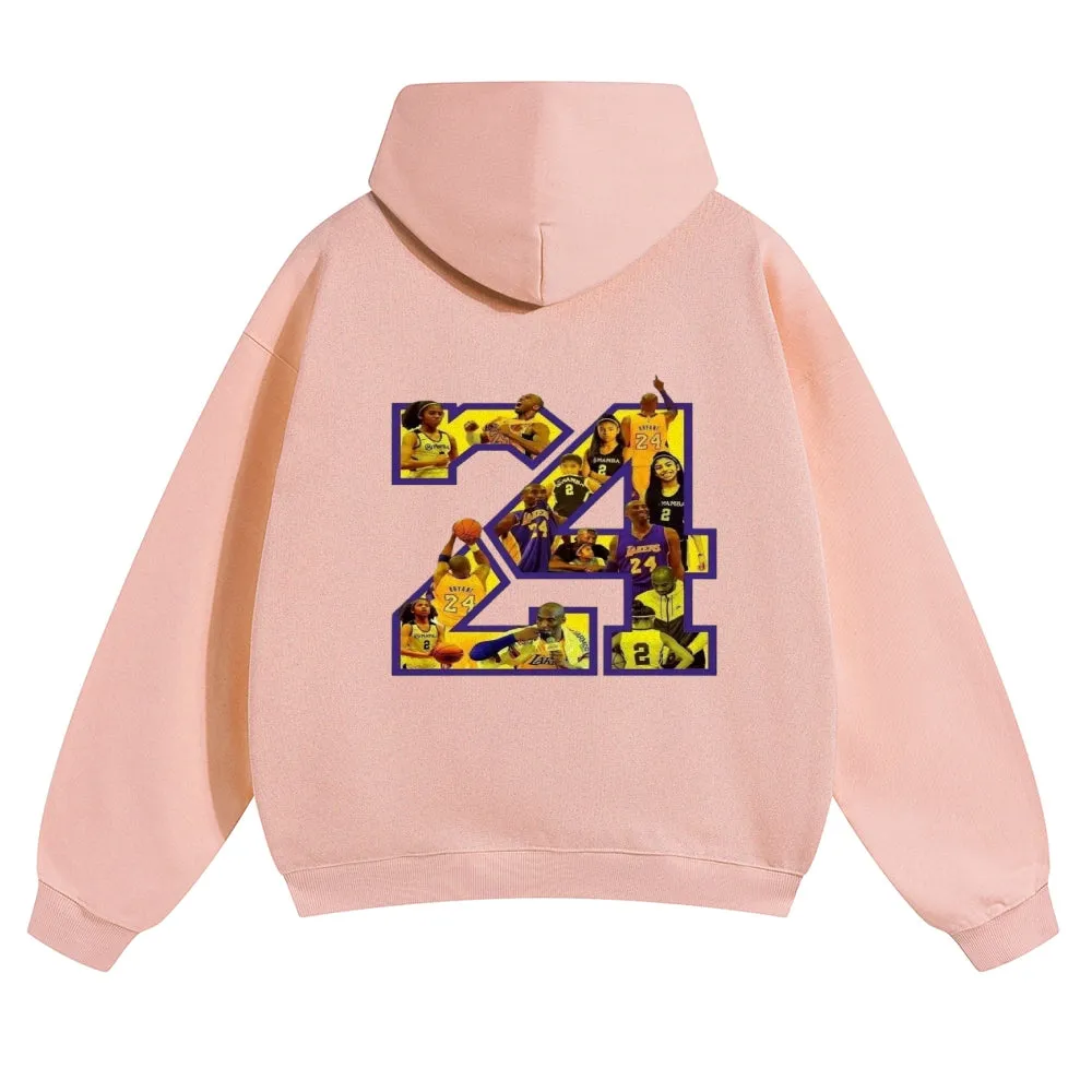 Mens Vintage No. 24 Kobe Hoodies