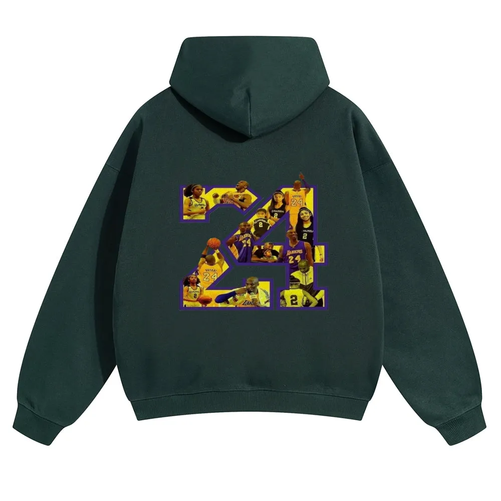 Mens Vintage No. 24 Kobe Hoodies