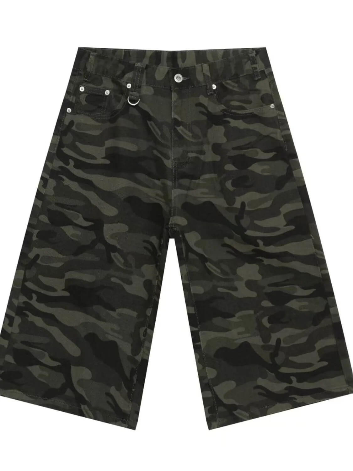 Men’s Wide Leg Denim Shorts – Baggy