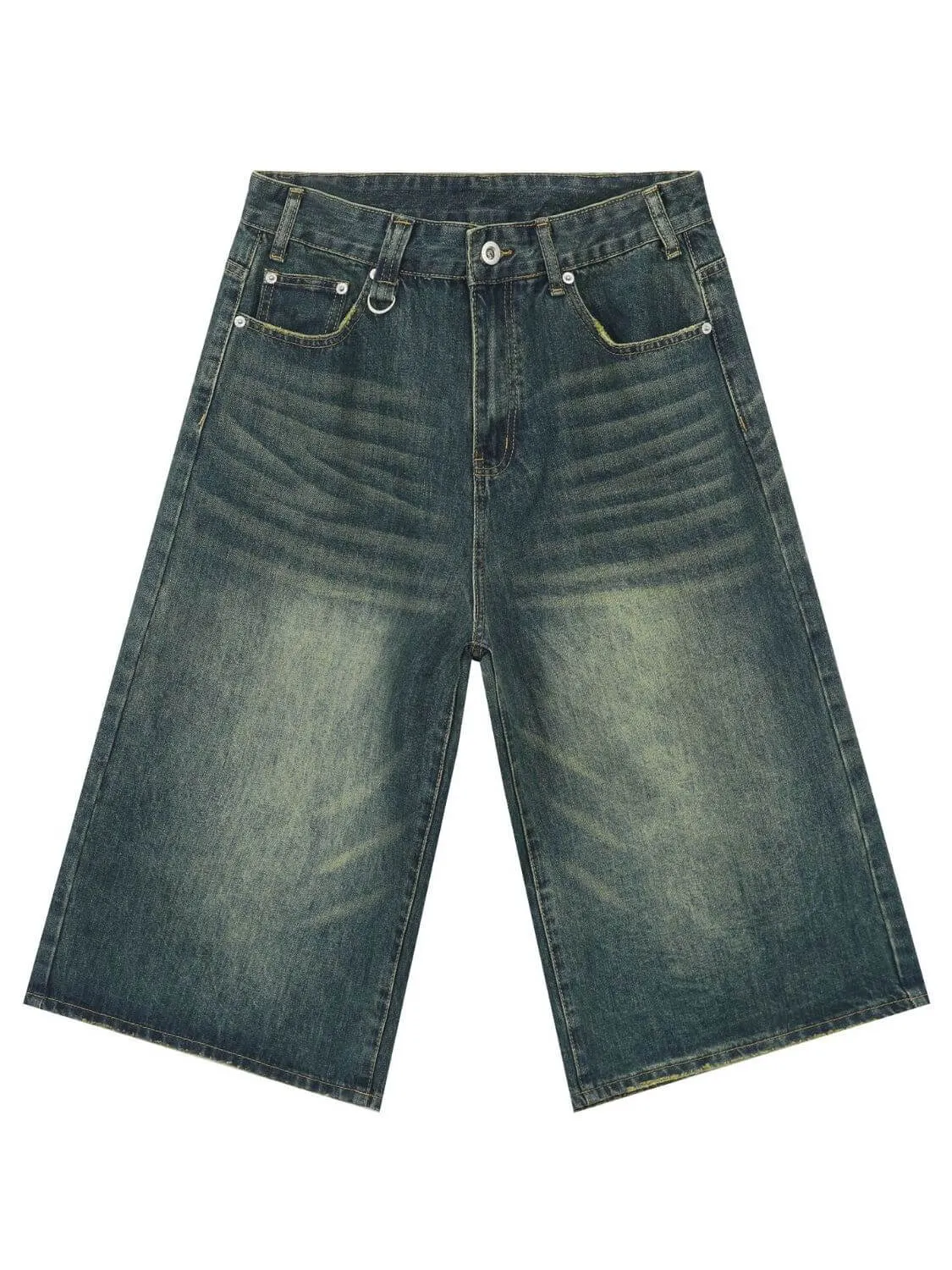 Men’s Wide Leg Denim Shorts – Baggy