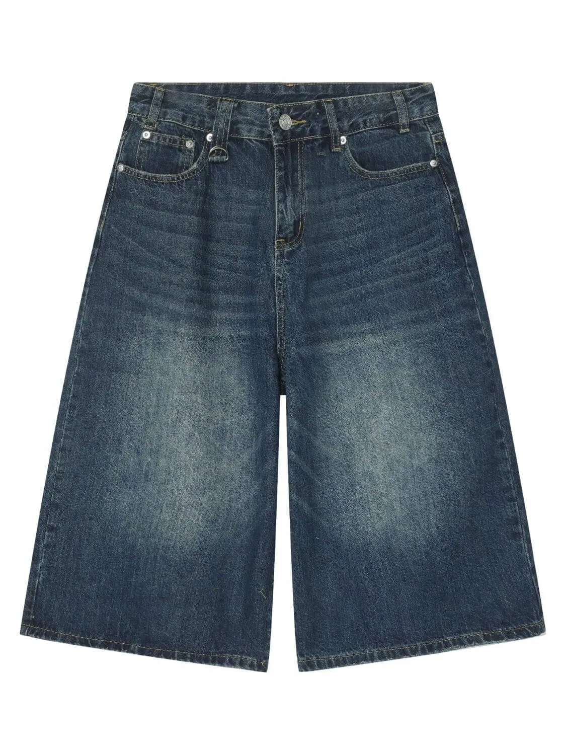 Men’s Wide Leg Denim Shorts – Baggy