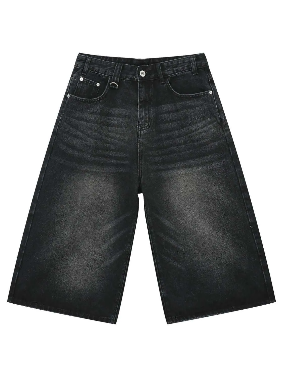Men’s Wide Leg Denim Shorts – Baggy