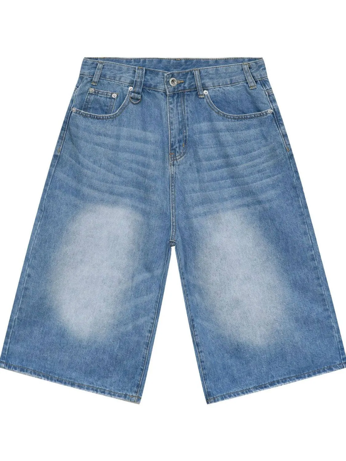 Men’s Wide Leg Denim Shorts – Baggy
