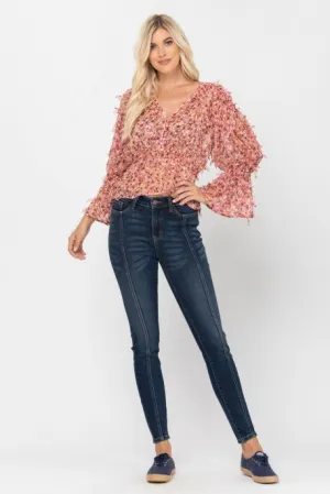 Mid Seam Stitch Skinny Jean